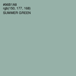 #96B1A8 - Summer Green Color Image